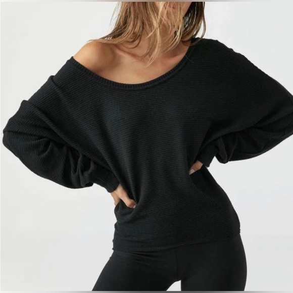 Joah Brown Tops - Joah Brown | Vintage Black Slouchy Dolman